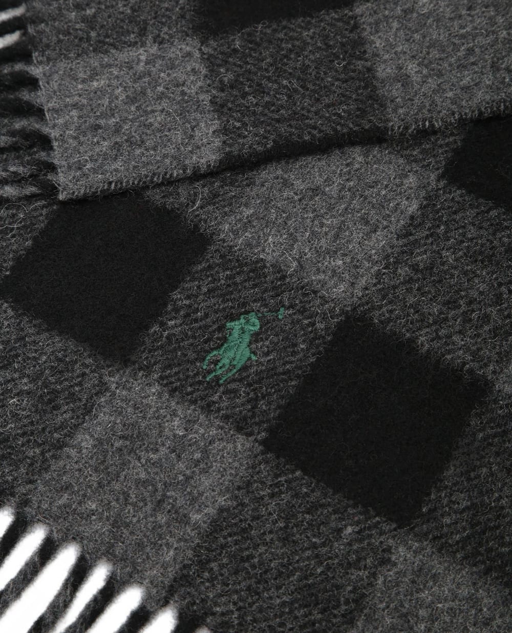 Вовняний шарф Polo Ralph Lauren 449823798002, сірий колір • Купити в інтернет-магазині Kameron