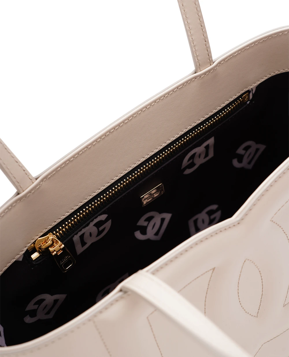 Кожаная сумка DG Logo Small Dolce&Gabbana BB7337-AW576, айвори цвет • Купить в интернет-магазине Kameron