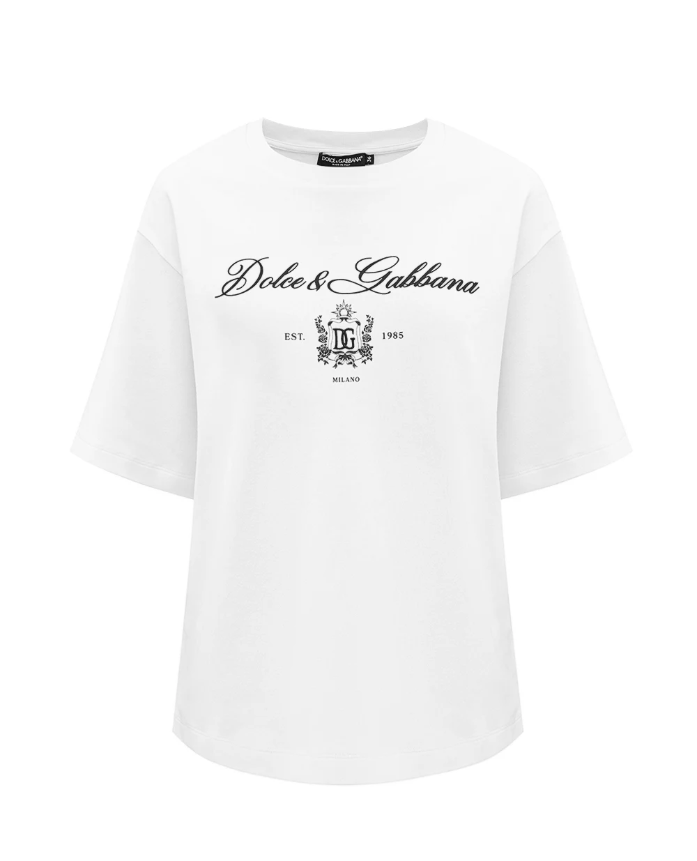 Футболка Dolce&Gabbana F8V12Z-GDCNW, белый цвет • Купить в интернет-магазине Kameron
