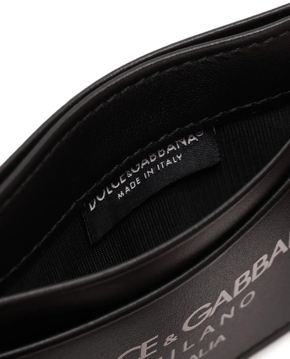 Кожаная визитница Dolce&Gabbana BP0330-AN244, черный цвет • Купить в интернет-магазине Kameron