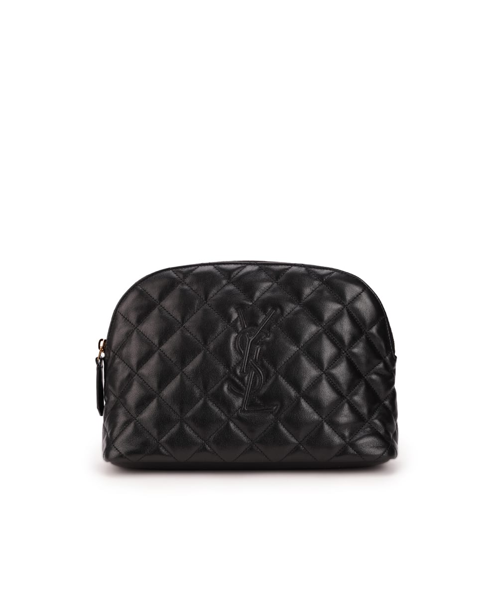 Кожаня косметичка Saint Laurent 742662-AABK9, черный цвет • Купить в интернет-магазине Kameron