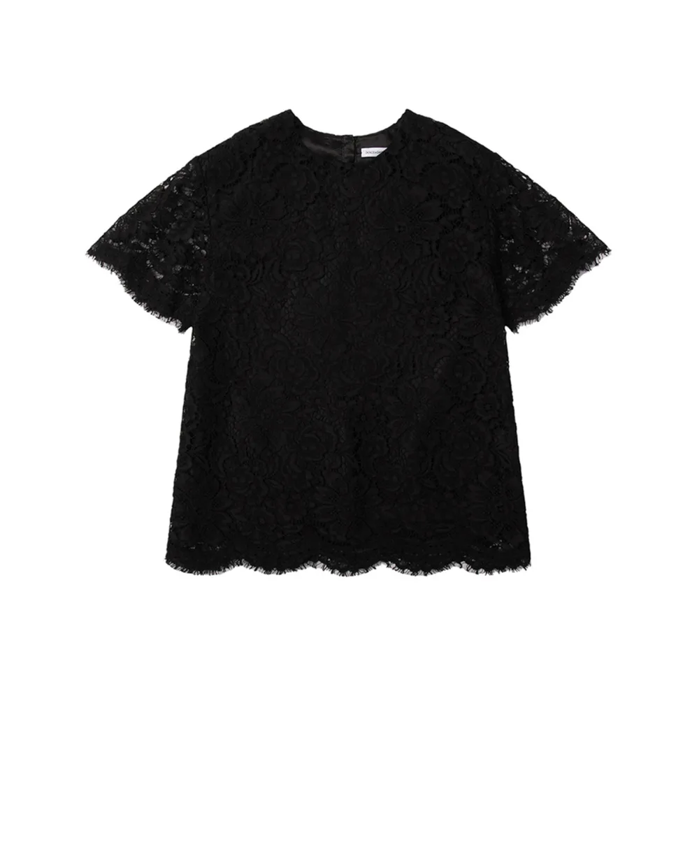 Детская блуза Dolce&Gabbana Kids L53S67-HLMVQ-S, черный цвет • Купить в интернет-магазине Kameron