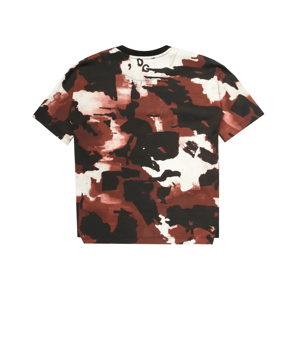 Футболка Dolce&Gabbana Kids L4JTCN-HS7E2-B, бордовый цвет • Купить в интернет-магазине Kameron