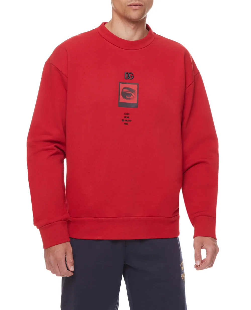 Свитшот Dolce&Gabbana G9WZ7Z-HU7K8, красный цвет • Купить в интернет-магазине Kameron