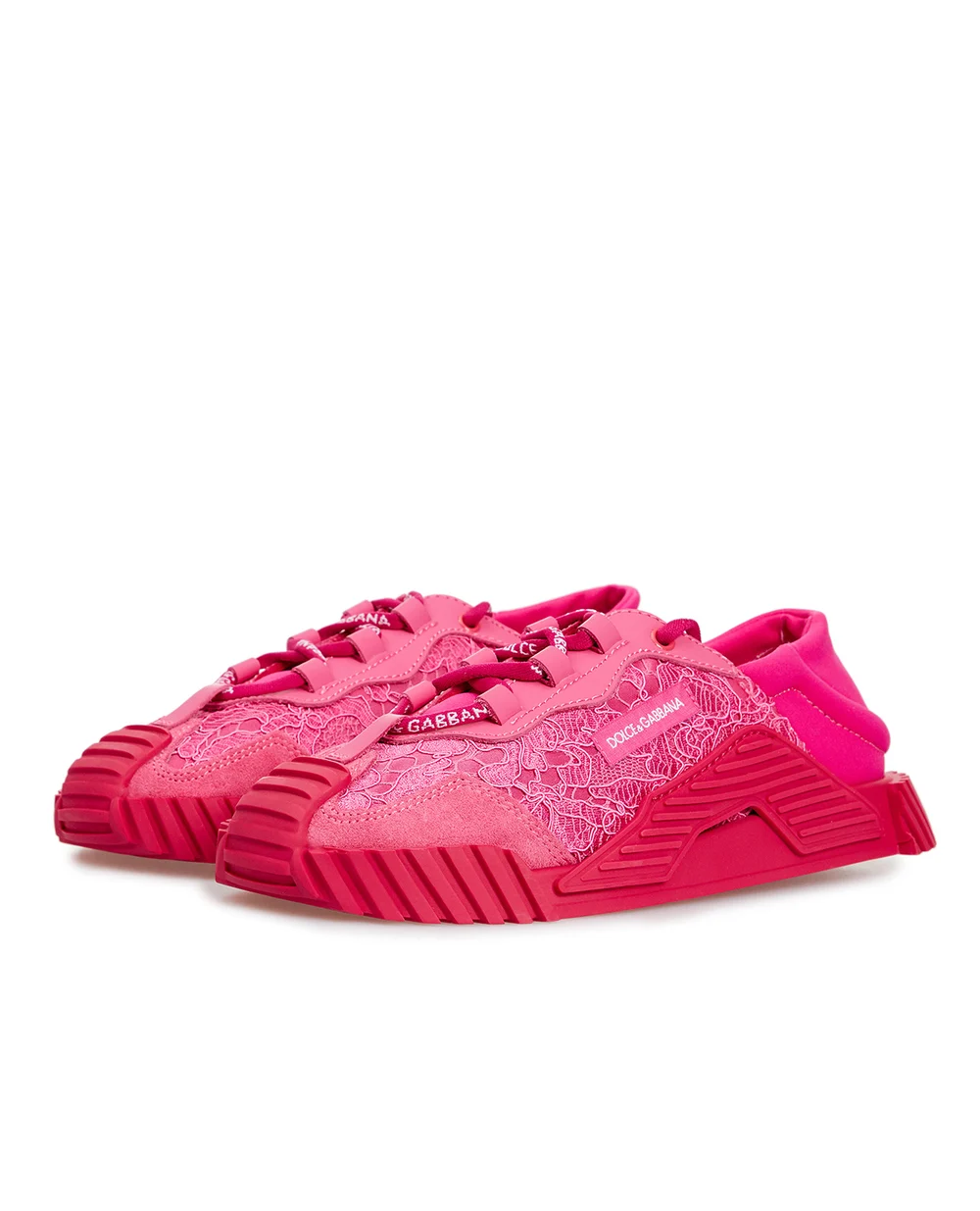 Детские кроссовки Dolce&Gabbana Kids D11008-AO237-M, фуксия цвет • Купить в интернет-магазине Kameron