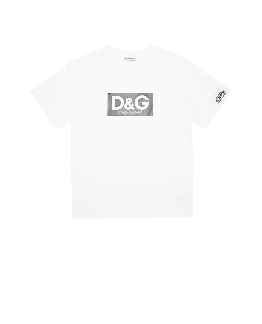 Детская футболка Dolce&Gabbana Kids L4JTEY-G7I8P-S, белый цвет • Купить в интернет-магазине Kameron