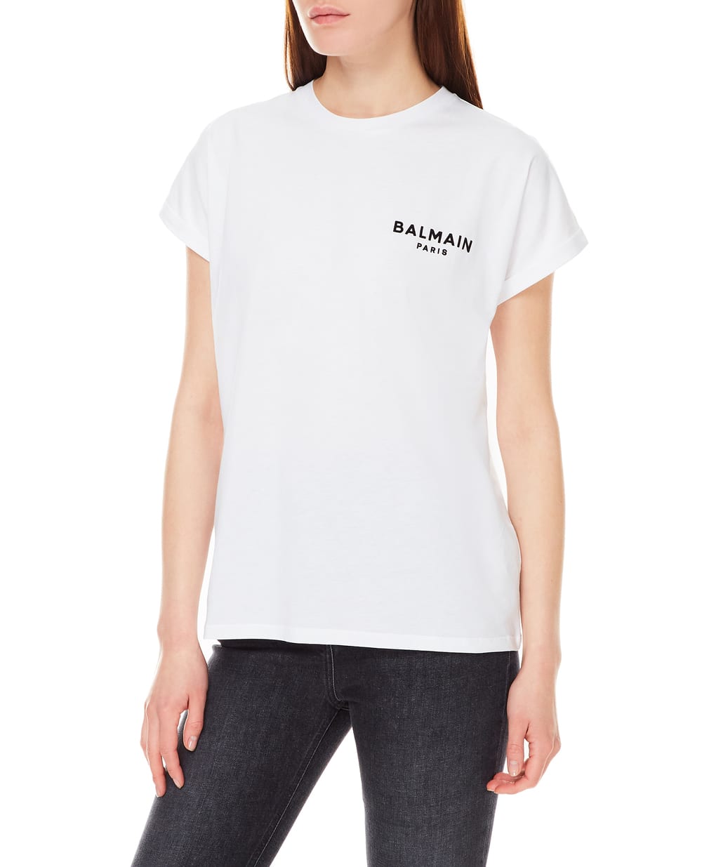 Футболка Balmain DF1EF010BB01, белый цвет • Купить в интернет-магазине Kameron