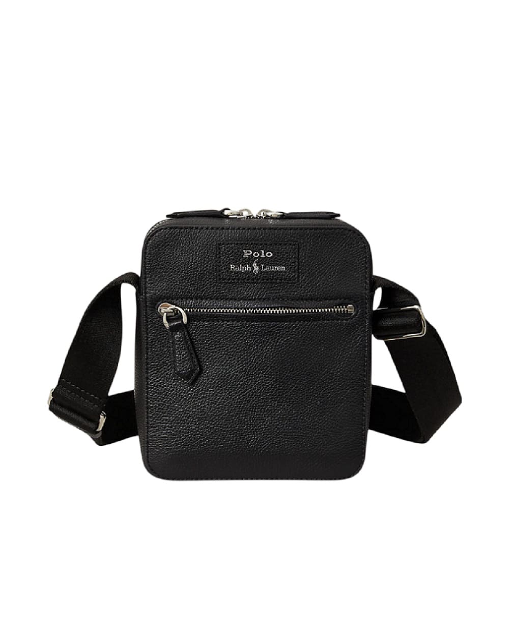 Сумка из кожи через плечо Polo Ralph Lauren 405974608001, черный цвет • Купить в интернет-магазине Kameron