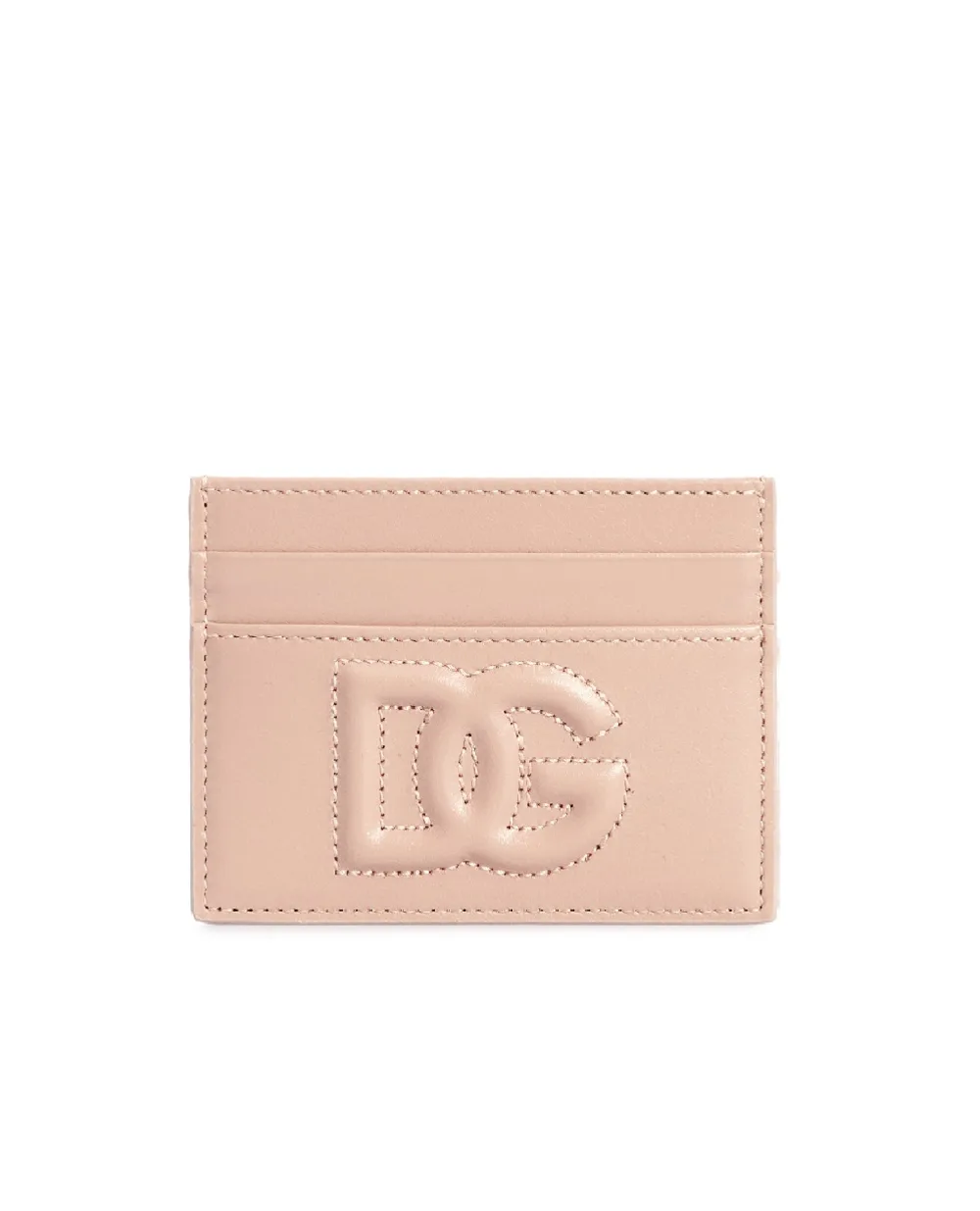 Кожаная визитница Dolce&Gabbana BI0330-AG081, бежевый цвет • Купить в интернет-магазине Kameron