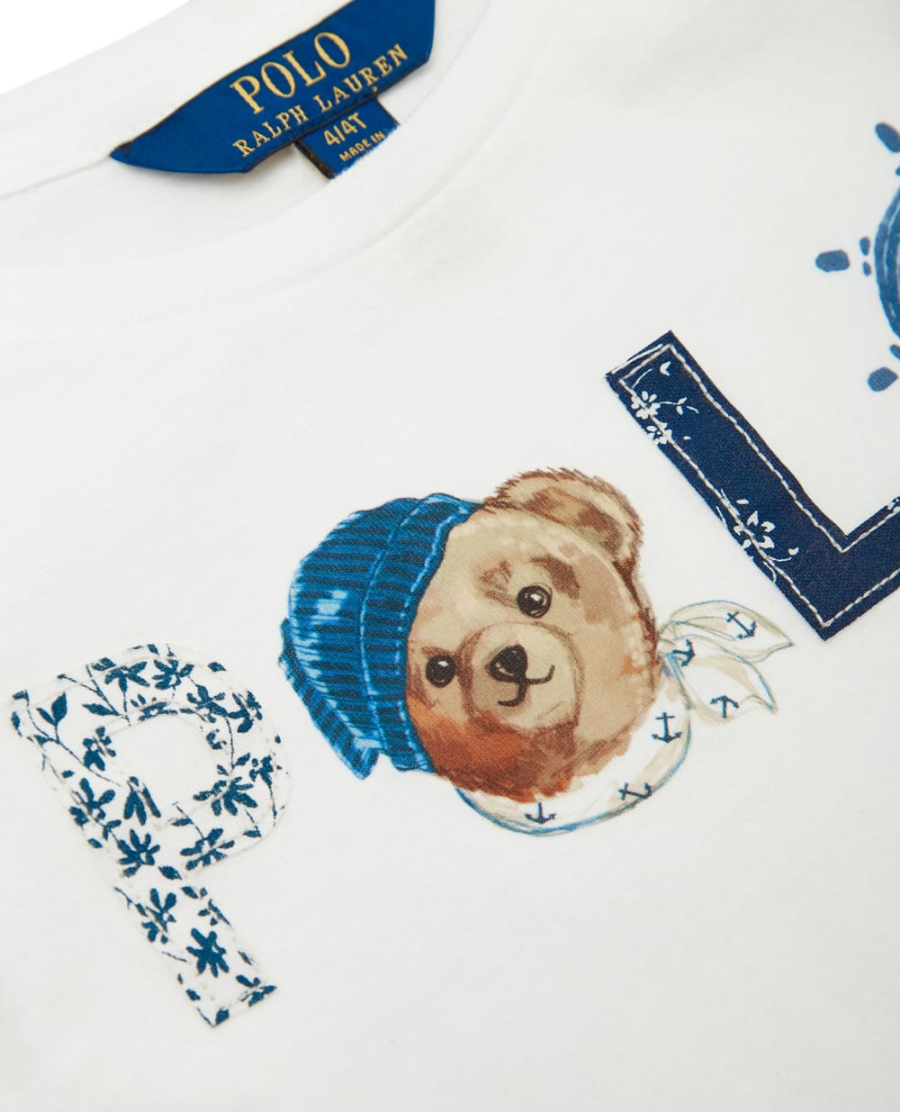 Детский лонгслив Polo Bear Polo Ralph Lauren Kids 311814244001, белый цвет • Купить в интернет-магазине Kameron