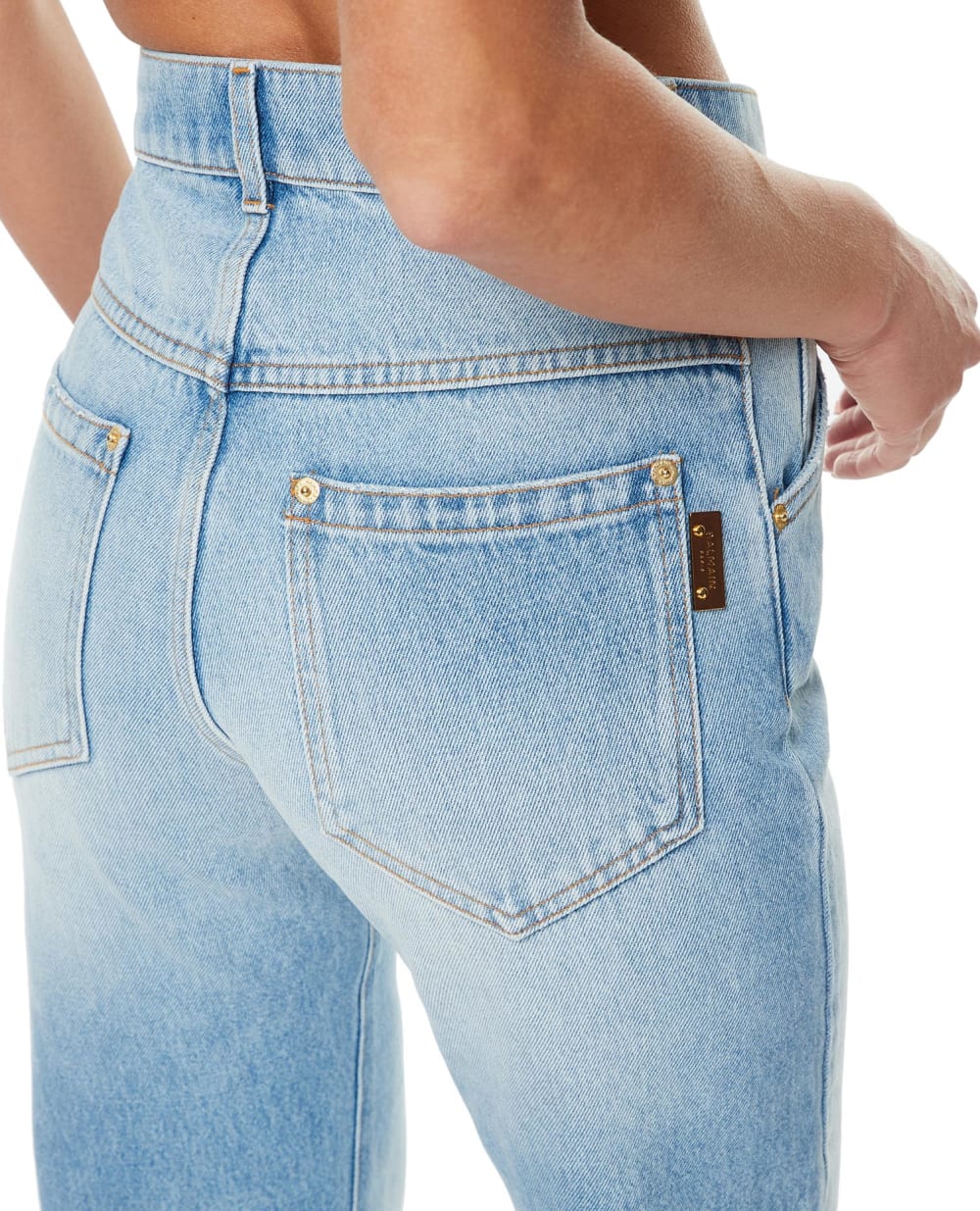 Джинси Balmain AF1ML045DC99, блакитний колір • Купити в інтернет-магазині Kameron