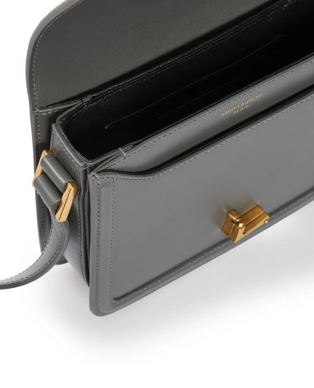 Кожаная сумка Solferino Small Saint Laurent 634306-0SX0W-, серый цвет • Купить в интернет-магазине Kameron