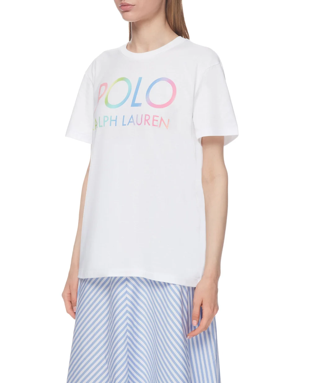 Футболка Polo Ralph Lauren 211838144001, белый цвет • Купить в интернет-магазине Kameron