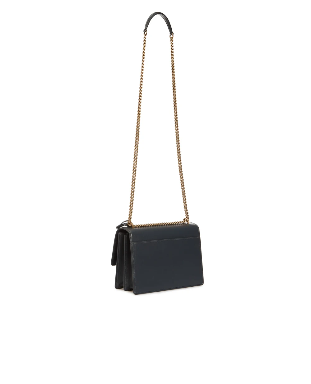 Кожаная сумка Sunset Medium Saint Laurent 442906-D420W-, темно-серый цвет • Купить в интернет-магазине Kameron