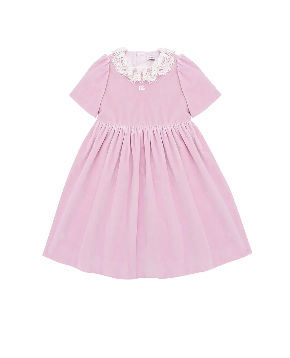 Детское платье Dolce&Gabbana Kids L23DQ2-FUWB3, сиреневый цвет • Купить в интернет-магазине Kameron