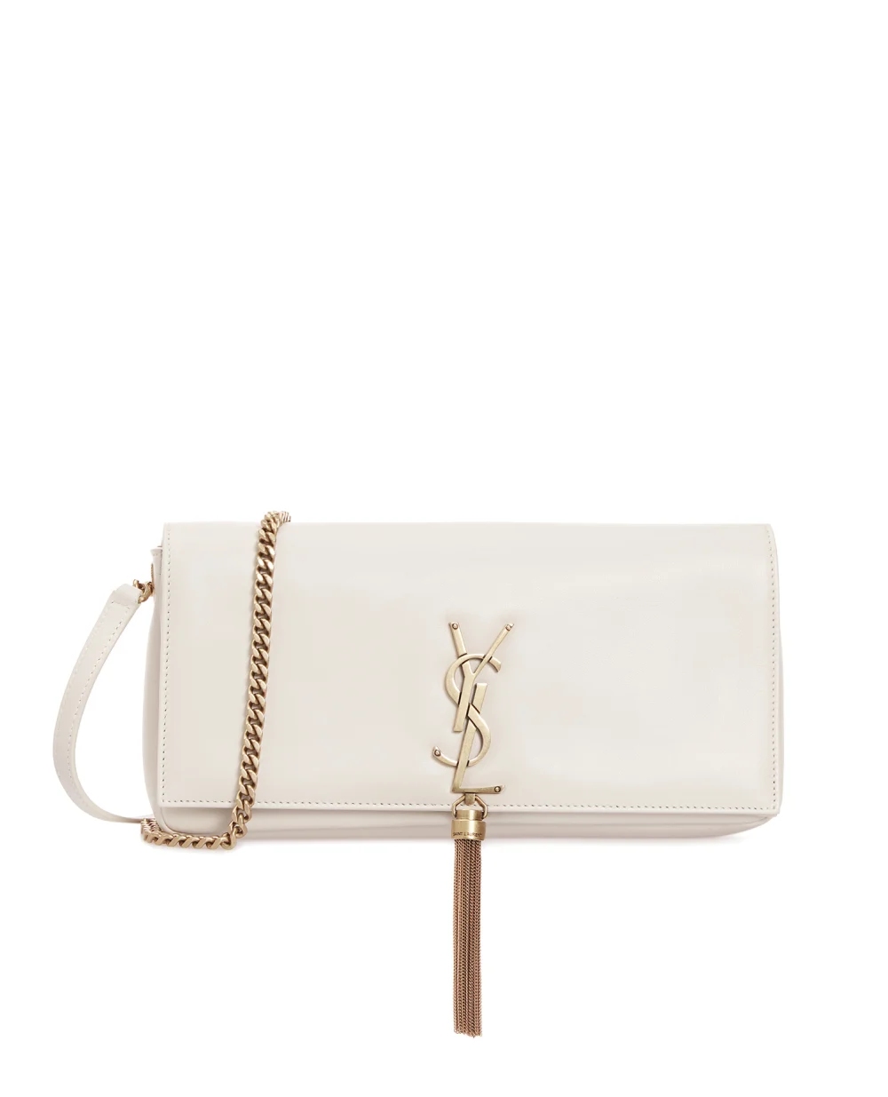 Кожаная сумка Kate Saint Laurent 604276-1EL0W, белый цвет • Купить в интернет-магазине Kameron