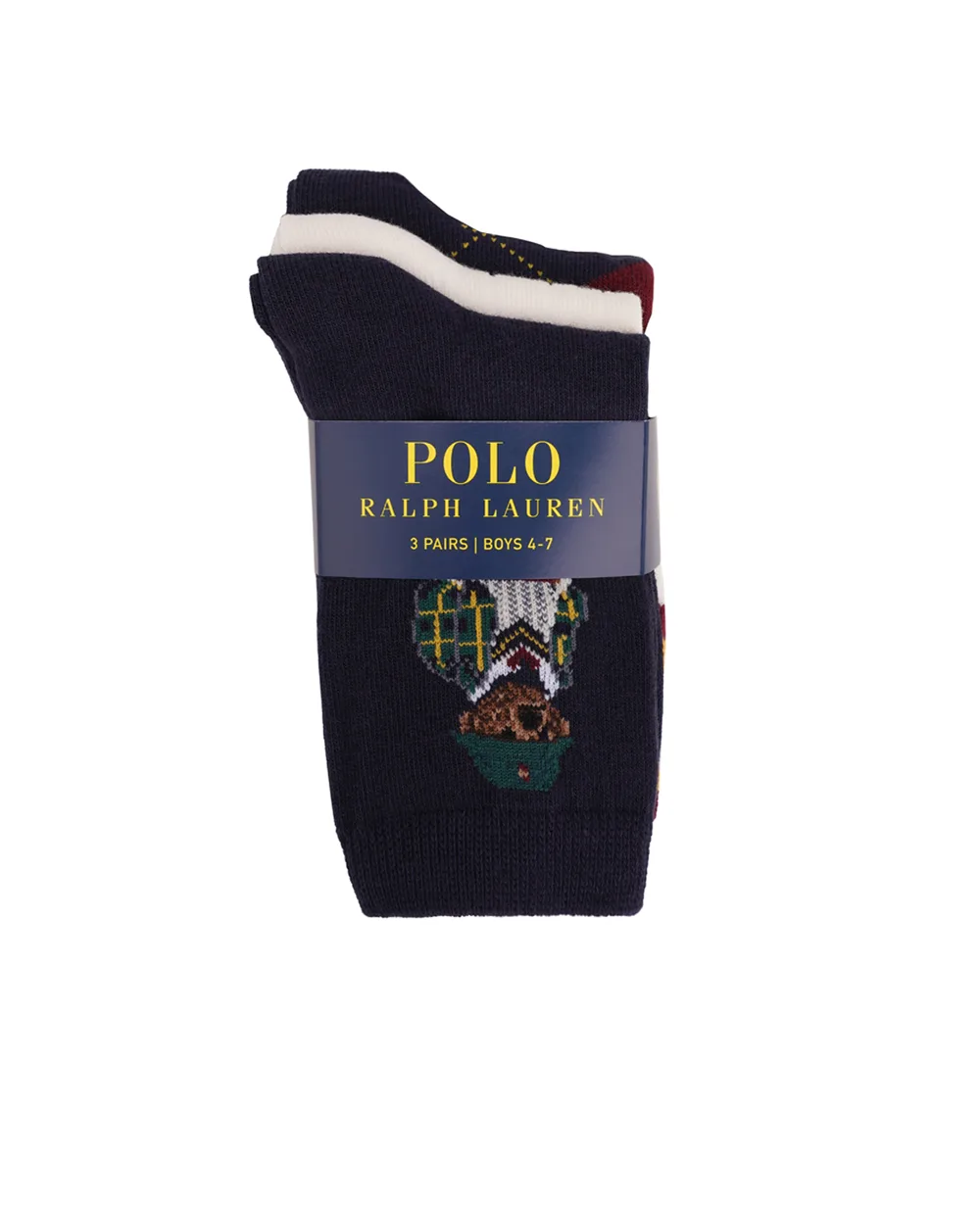 Детские носки Polo Bear (3 пары) Polo Ralph Lauren Kids 443927569001, разноцветный цвет • Купить в интернет-магазине Kameron