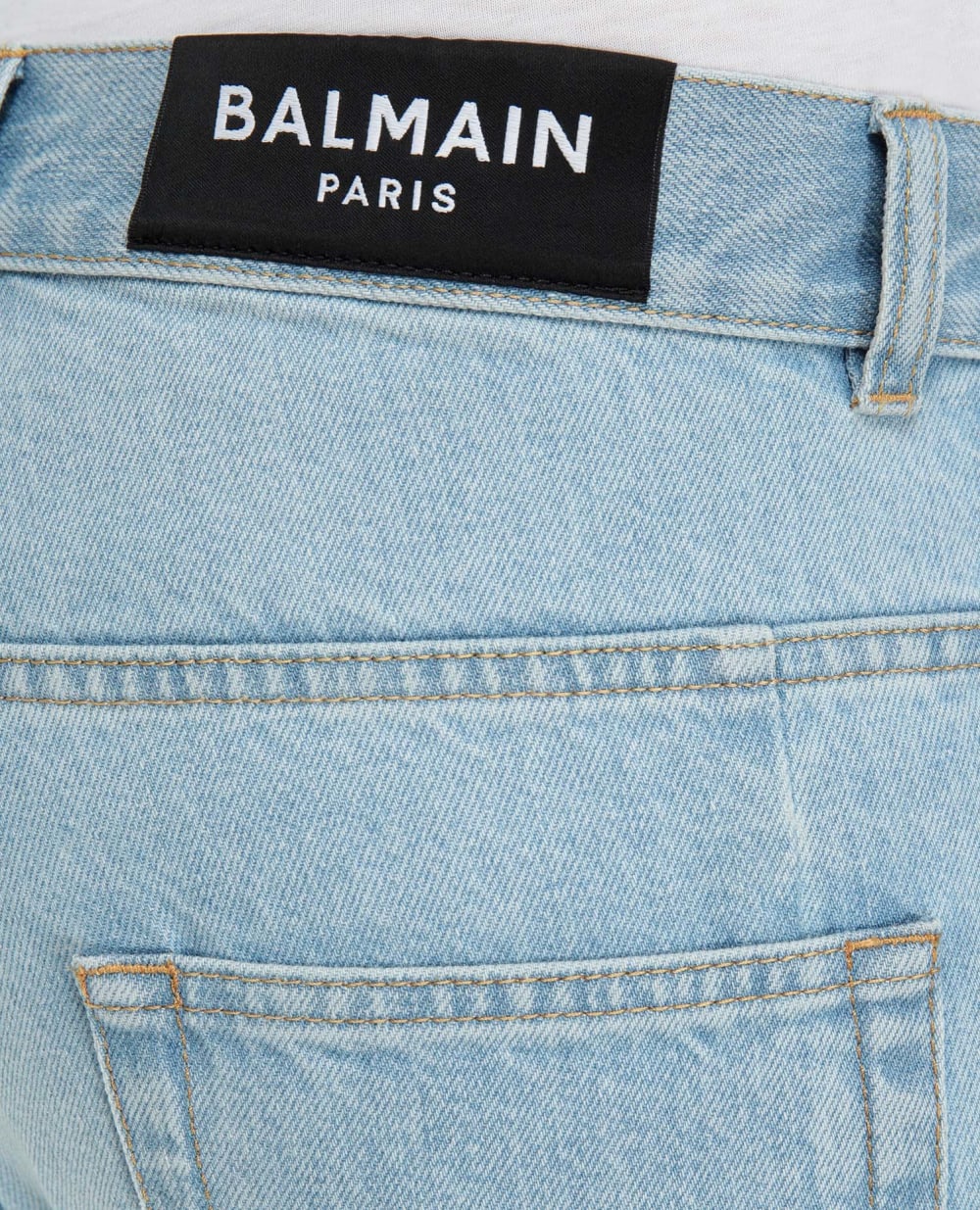 Джинсы Balmain VH1MM000119D, голубой цвет • Купить в интернет-магазине Kameron