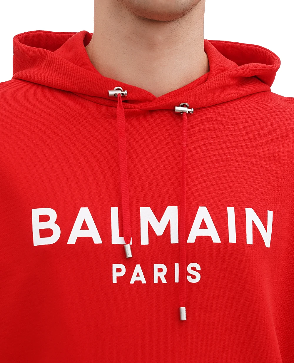 Худи Balmain BH0JR002BB65, красный цвет • Купить в интернет-магазине Kameron