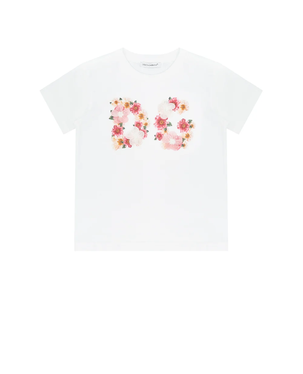 Детская футболка Dolce&Gabbana Kids L2JTBL-G7XMC, белый цвет • Купить в интернет-магазине Kameron