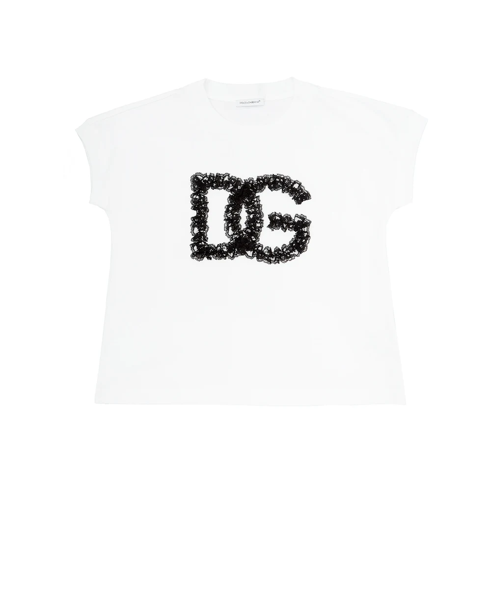 Детская футболка Dolce&Gabbana Kids L5JTHE-G7A9D-S, белый цвет • Купить в интернет-магазине Kameron