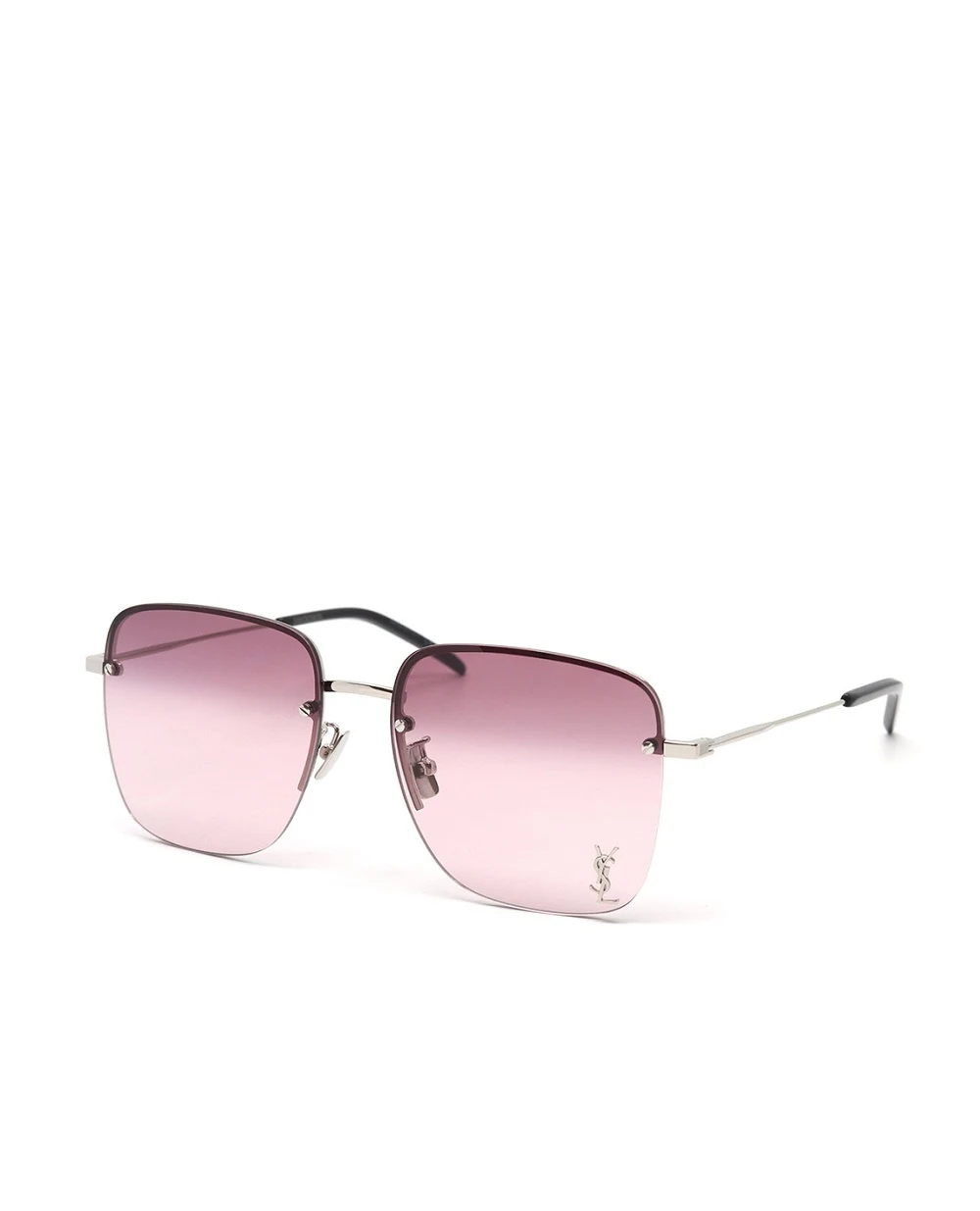 Солнцезащитные очки Saint Laurent SL 312 M-011, серебряный цвет • Купить в интернет-магазине Kameron