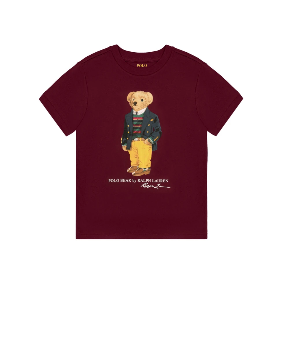 Детская футболка Polo Ralph Lauren Kids 322853828007, бордовый цвет • Купить в интернет-магазине Kameron