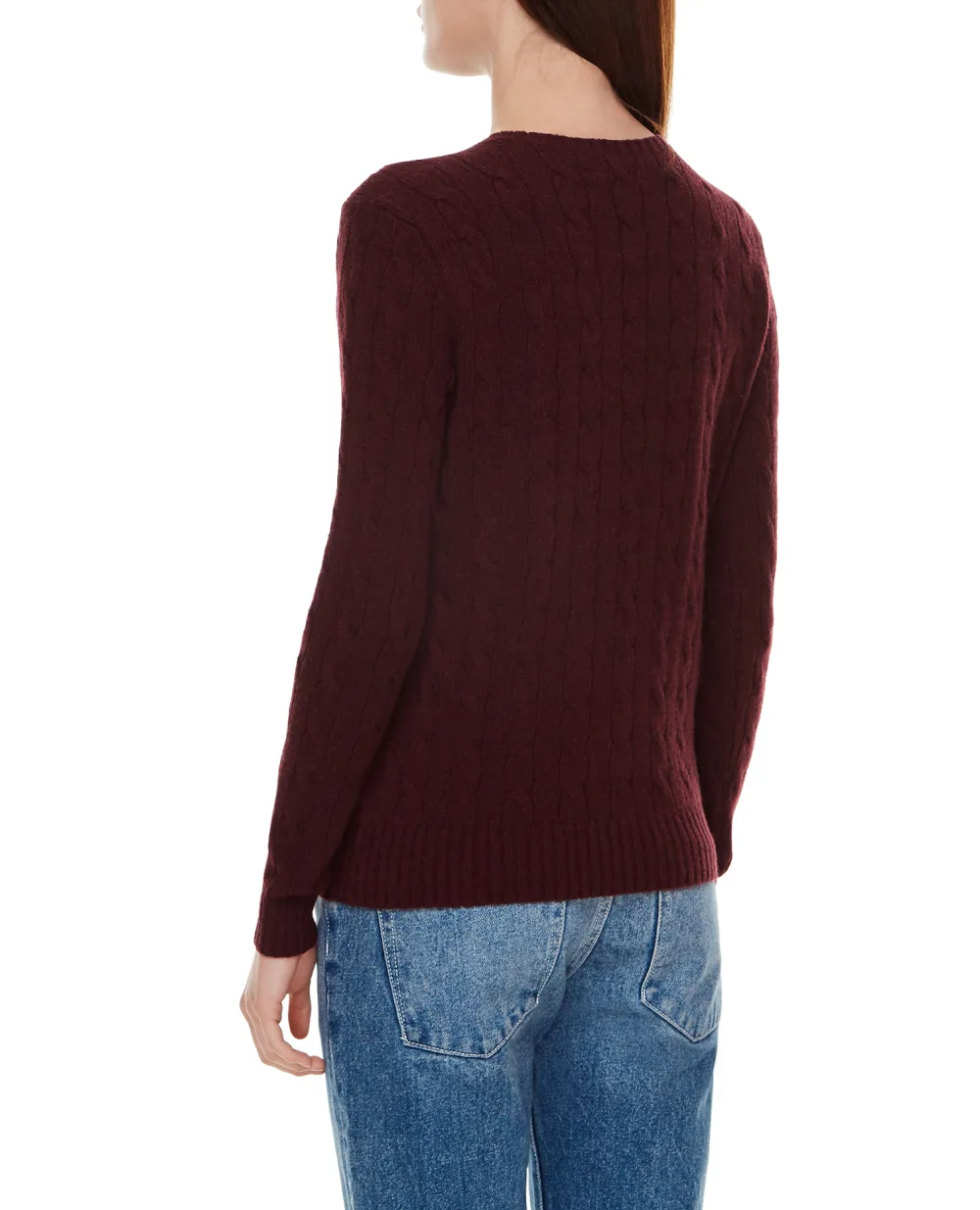 Шерстяной джемпер Polo Ralph Lauren 211525764082, бордовый цвет • Купить в интернет-магазине Kameron