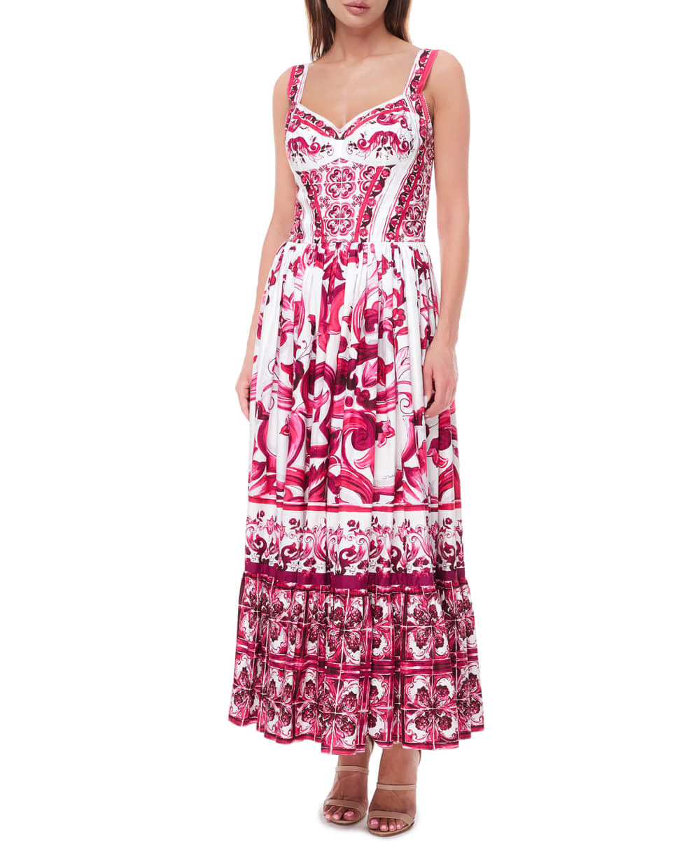 Сарафан Dolce&Gabbana F6AEIT-HH5A1, розовый цвет • Купить в интернет-магазине Kameron