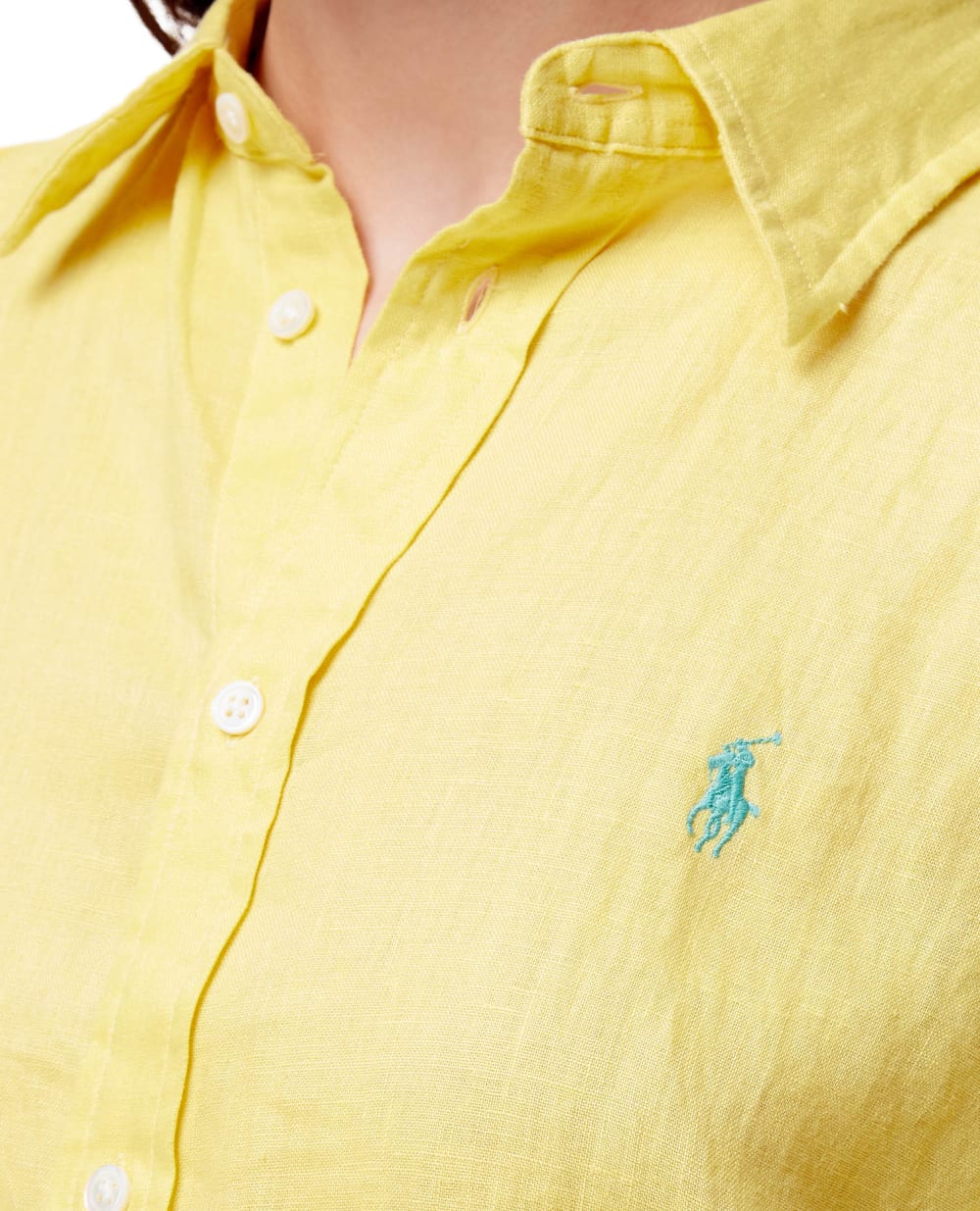 Льняная рубашка Polo Ralph Lauren 211827658012, желтый цвет • Купить в интернет-магазине Kameron