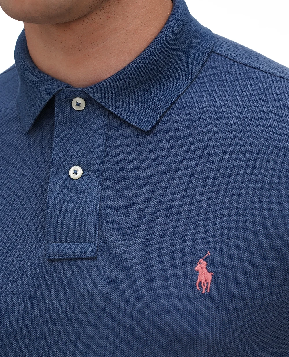 Поло Mesh Polo Ralph Lauren 710680784375, синий цвет • Купить в интернет-магазине Kameron