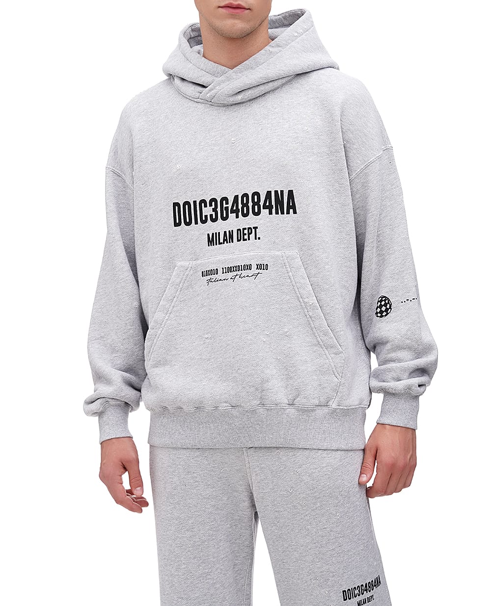 Худи DGVIB3 (костюм) Dolce&Gabbana G9AKPT-G7KX8, серый цвет • Купить в интернет-магазине Kameron