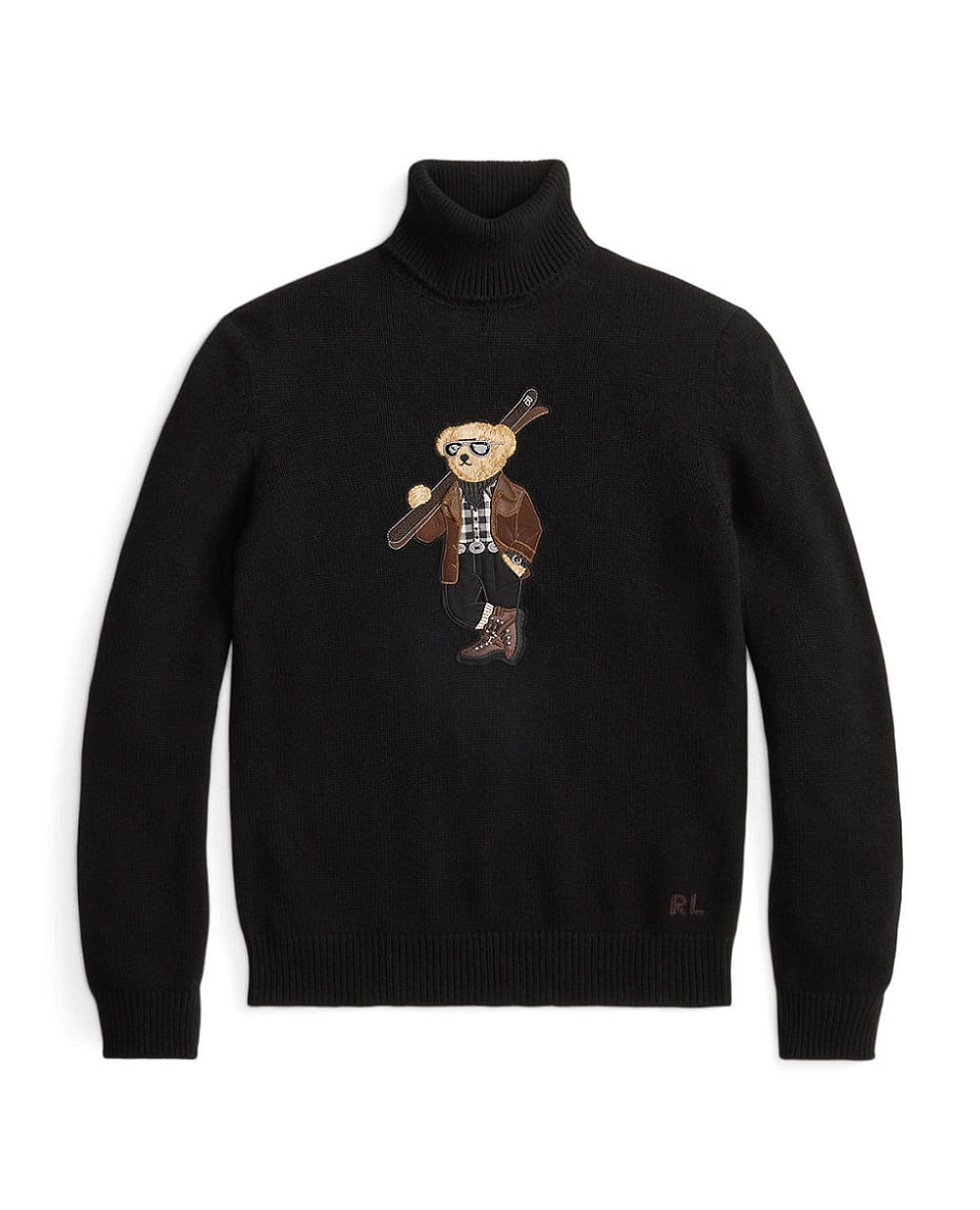 Свитер Polo Bear из кашемира Ralph Lauren Purple Label 790P00835001, черный цвет • Купить в интернет-магазине Kameron