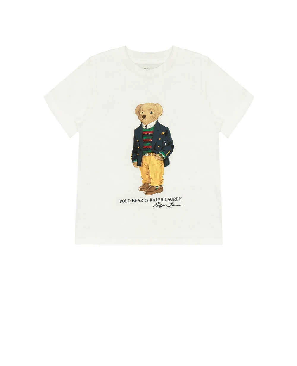 Футболка Polo Ralph Lauren Kids 323853828005, белый цвет • Купить в интернет-магазине Kameron