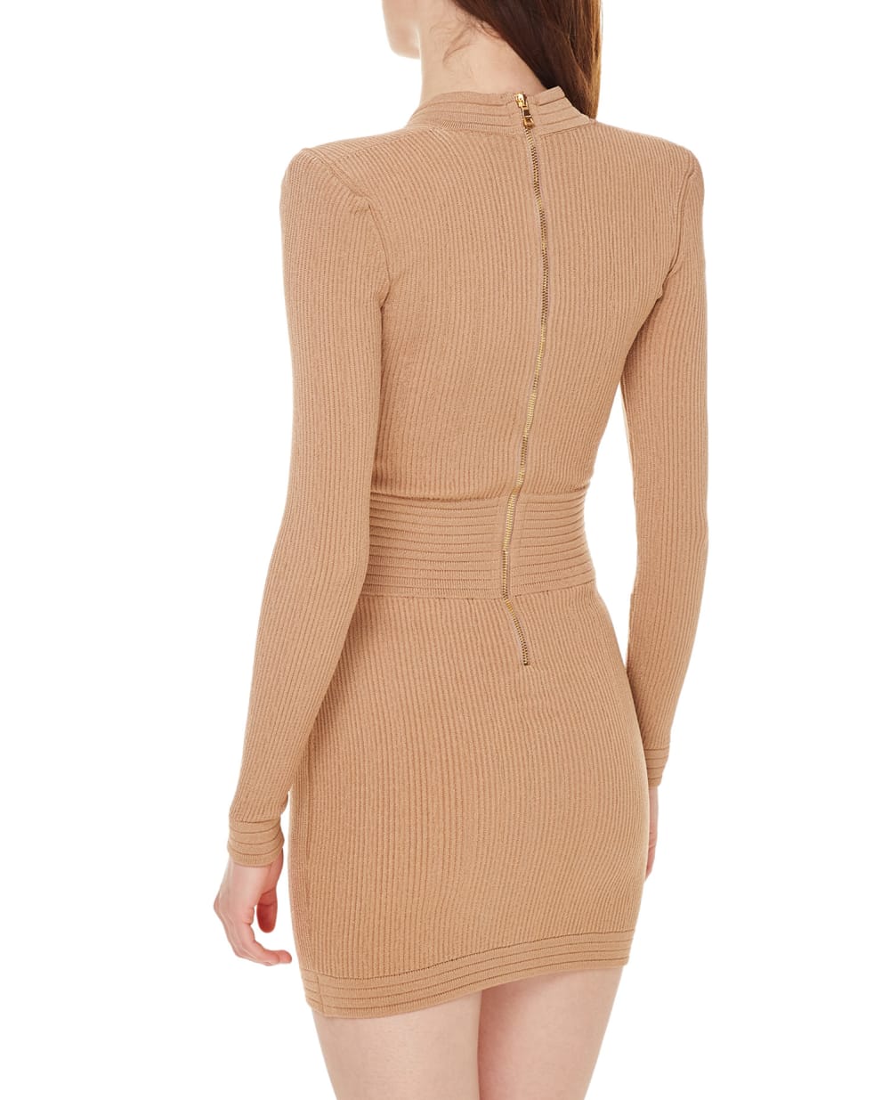 Платье Balmain XF1R8060KB00, бежевый цвет • Купить в интернет-магазине Kameron
