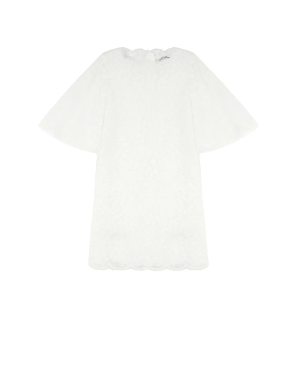 Детское кружевное платье Dolce&Gabbana Kids L59D66-G7TQD-S, белый цвет • Купить в интернет-магазине Kameron