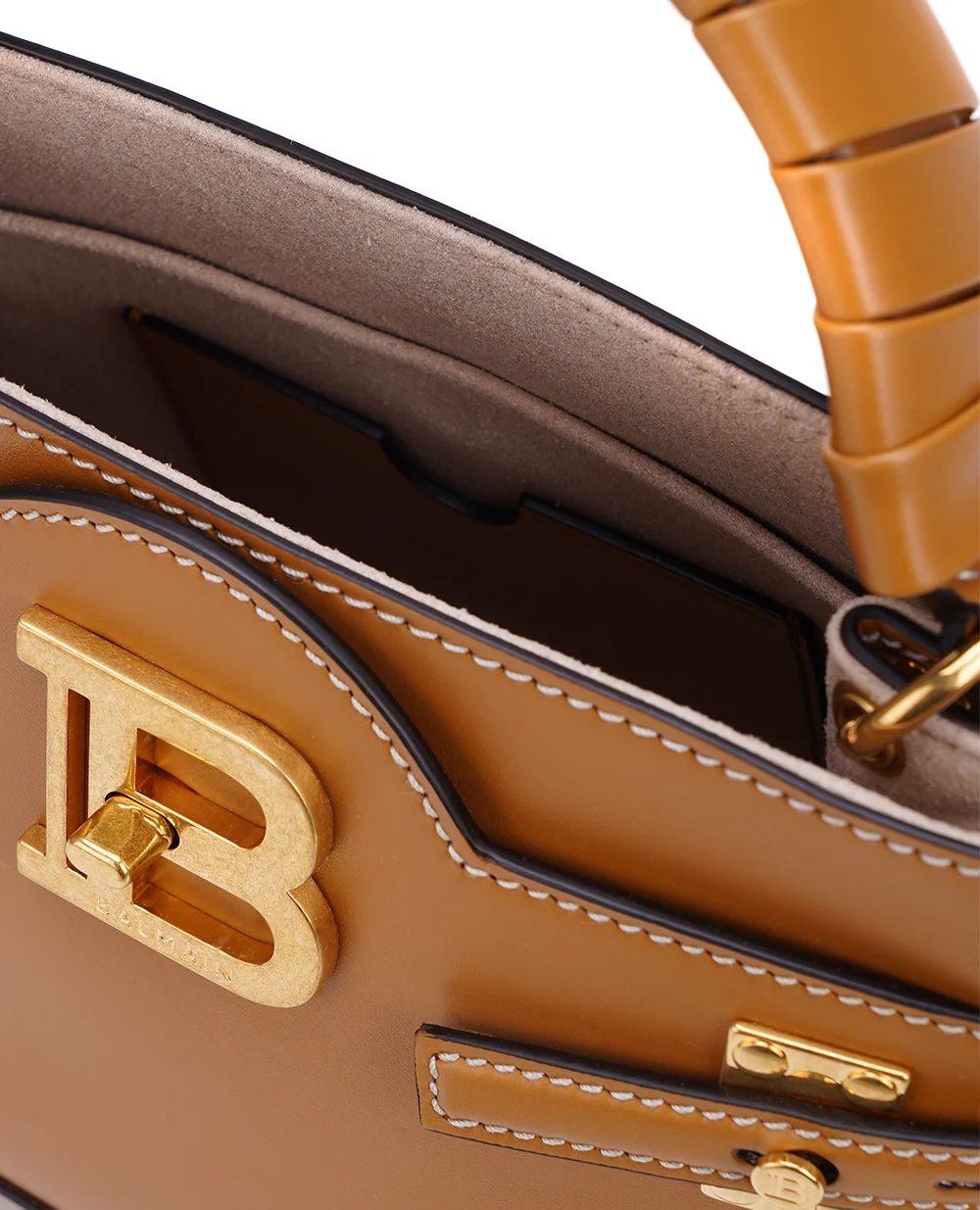 Сумка B-Buzz Top Handle 22 Balmain BN0DA797LAVE, коричневый цвет • Купить в интернет-магазине Kameron