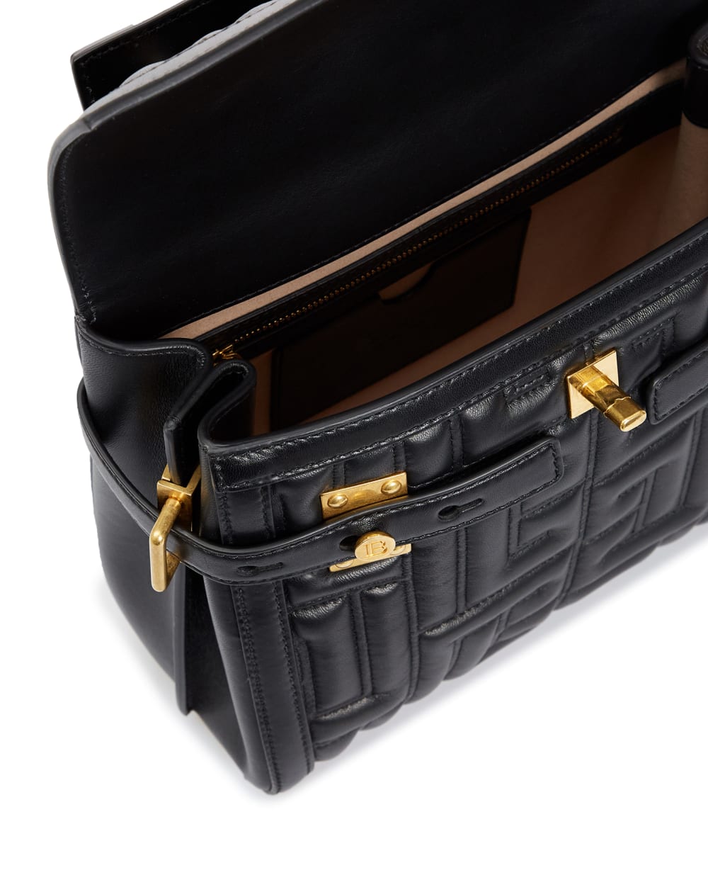 Кожаная сумка Balmain YN1DB530LNDV, черный цвет • Купить в интернет-магазине Kameron
