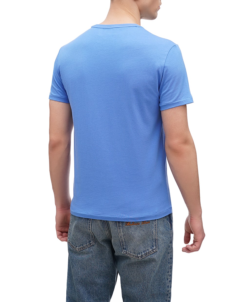 Футболка Polo Ralph Lauren 710671438354, синий цвет • Купить в интернет-магазине Kameron