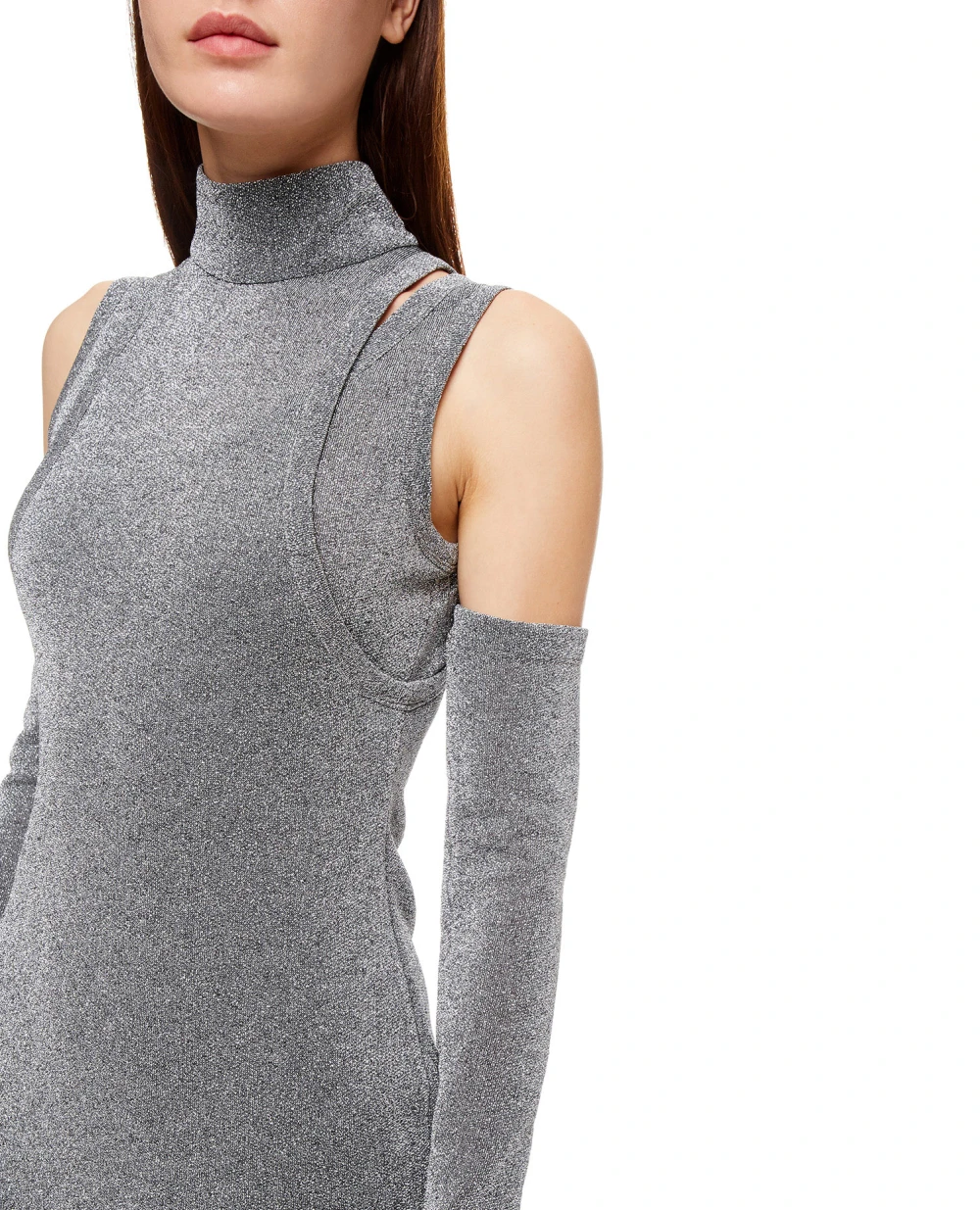 Платье Balmain WF0RJ051J202, серебряный цвет • Купить в интернет-магазине Kameron
