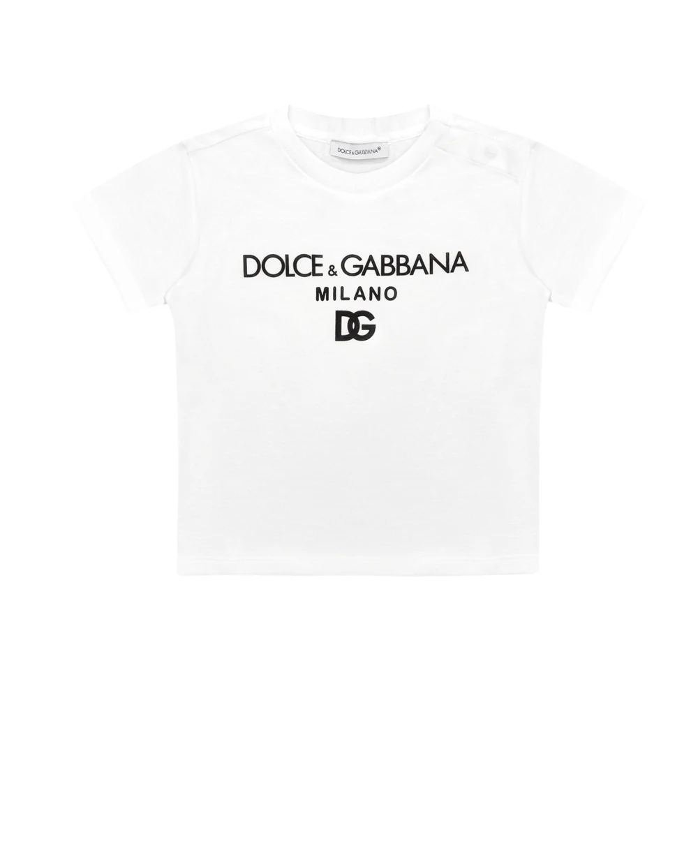 Детская футболка Dolce&Gabbana Kids L1JTEY-G7CD8, белый цвет • Купить в интернет-магазине Kameron