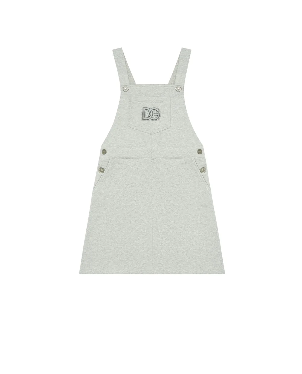 Детский сарафан Dolce&Gabbana Kids L5JI75-G7BEE-S, серый цвет • Купить в интернет-магазине Kameron
