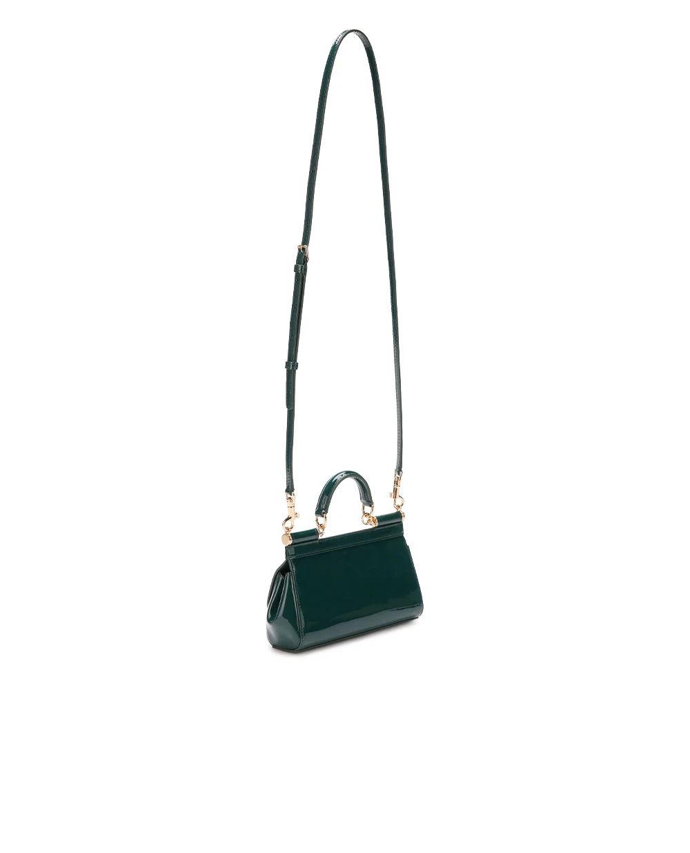 Кожаная сумка Sicily Small Dolce&Gabbana BB7116-A1471, зеленый цвет • Купить в интернет-магазине Kameron