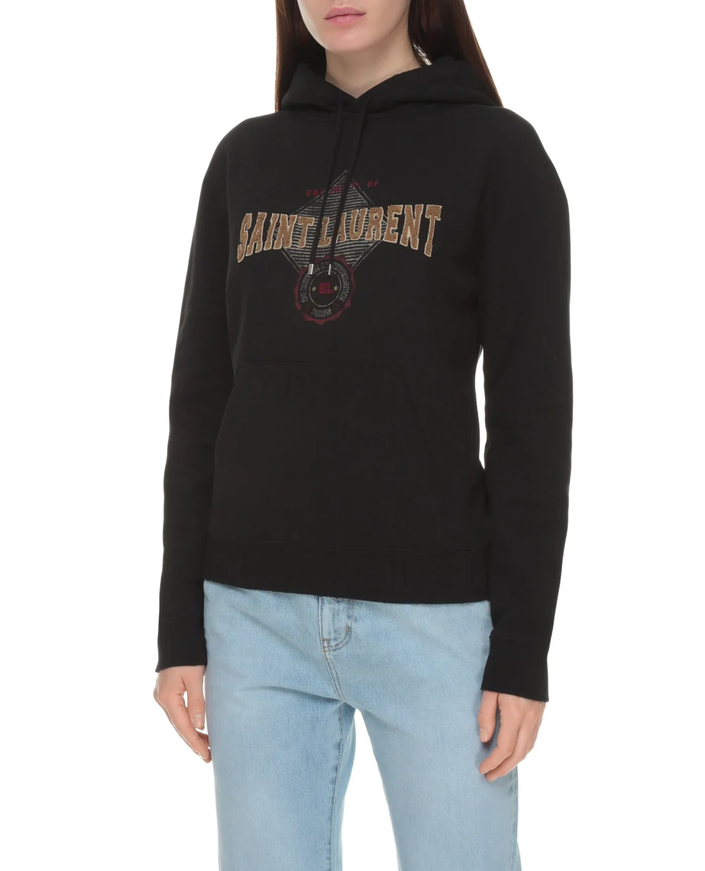 Худи Saint Laurent 673412-Y36LX, черный цвет • Купить в интернет-магазине Kameron