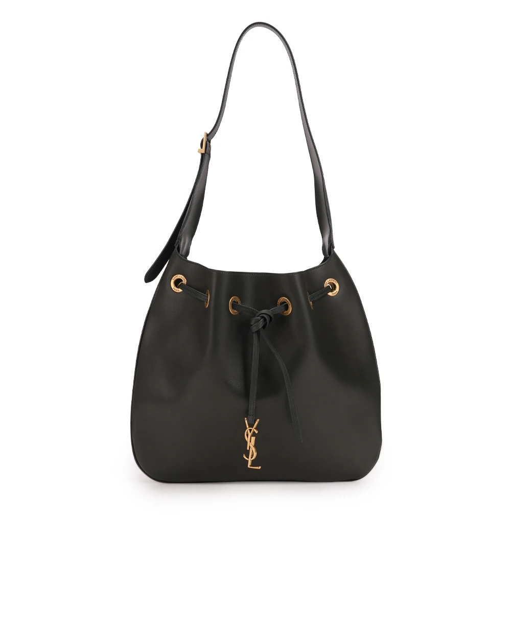 Кожаная сумка Paris VII Medium Saint Laurent 697918-AAAMD, темно-зеленый цвет • Купить в интернет-магазине Kameron
