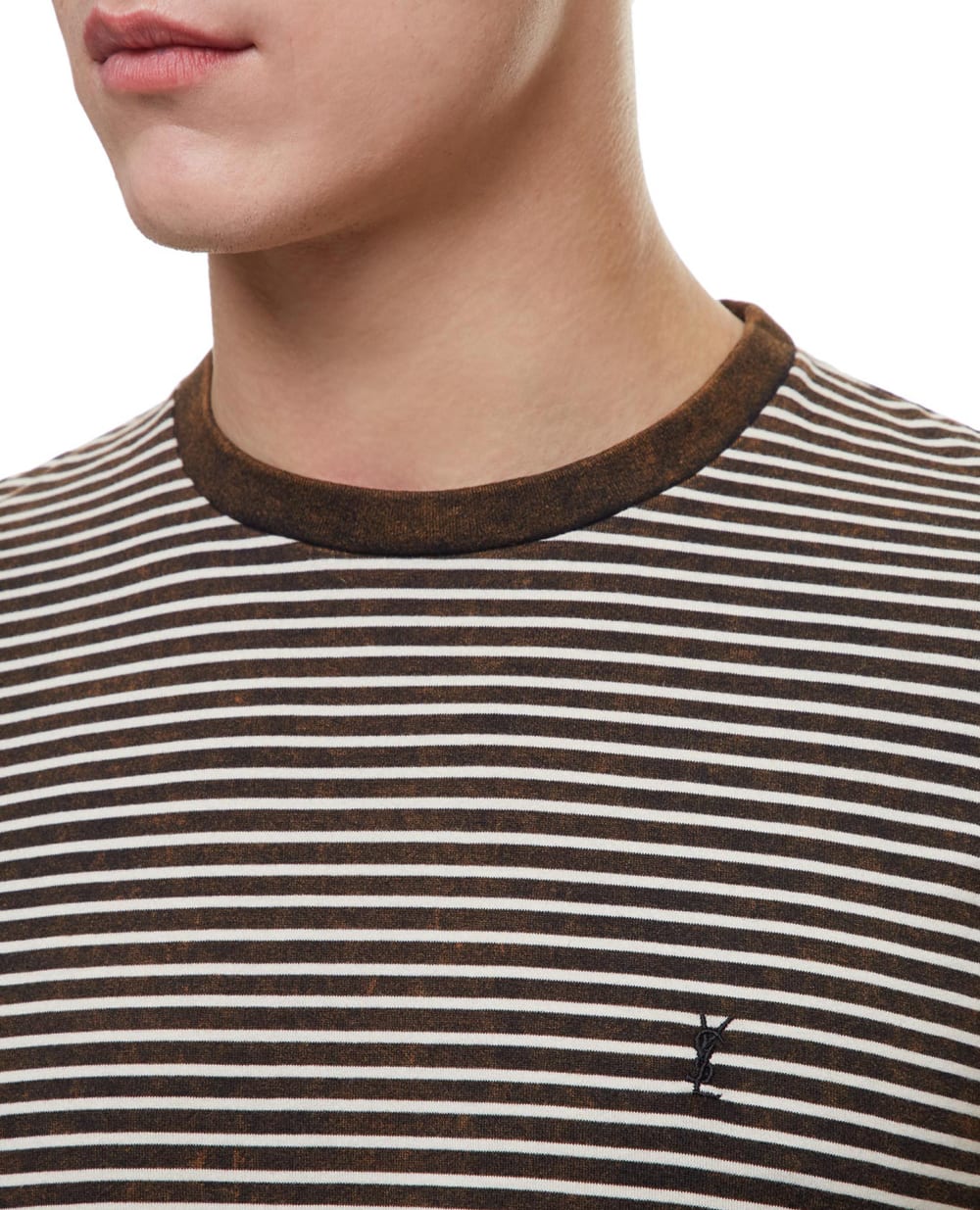 Футболка Saint Laurent 644058-YBYQ2, коричневый цвет • Купить в интернет-магазине Kameron