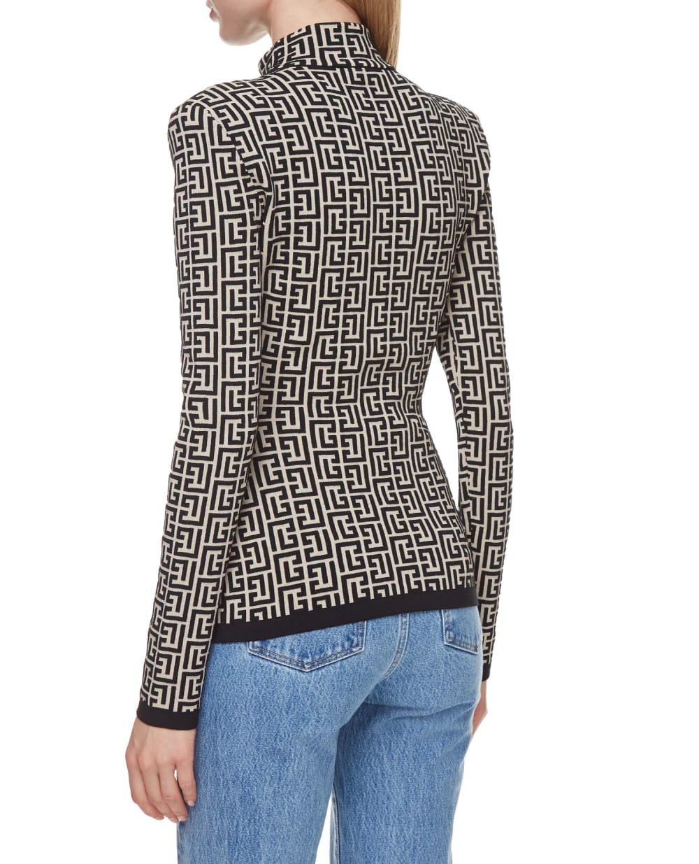 Шерстяной гольф Balmain WF1KF000K253, разноцветный цвет • Купить в интернет-магазине Kameron