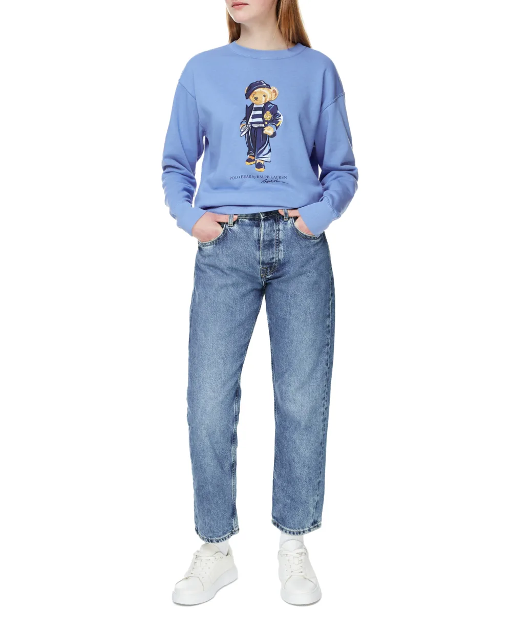 Свитшот Polo Ralph Lauren 211863432001, голубой цвет • Купить в интернет-магазине Kameron