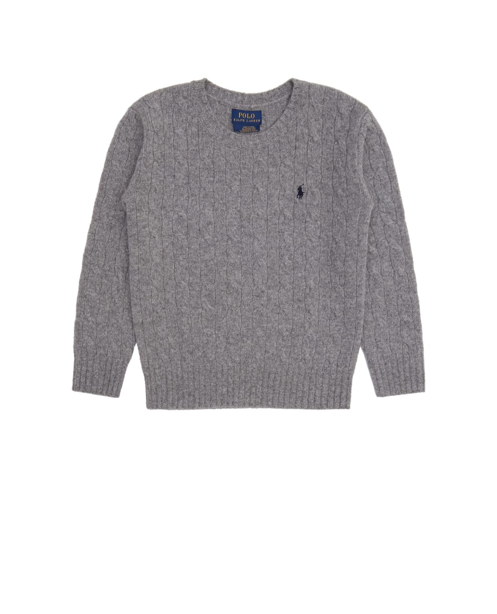 Шерстяной джемпер Polo Ralph Lauren Kids 321702589001, серый цвет • Купить в интернет-магазине Kameron