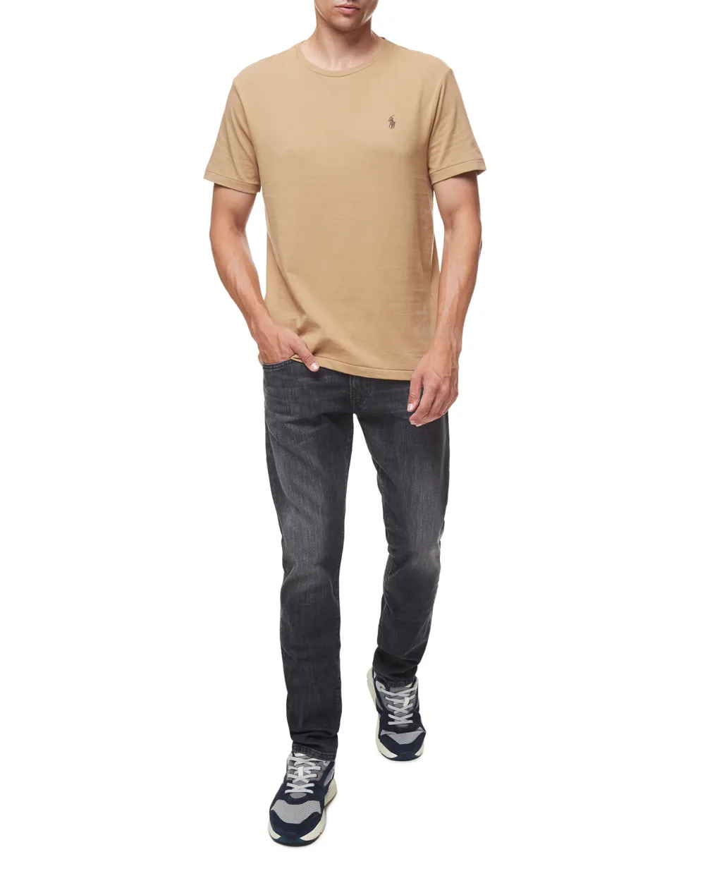 Футболка Polo Ralph Lauren 710671438229, бежевый цвет • Купить в интернет-магазине Kameron